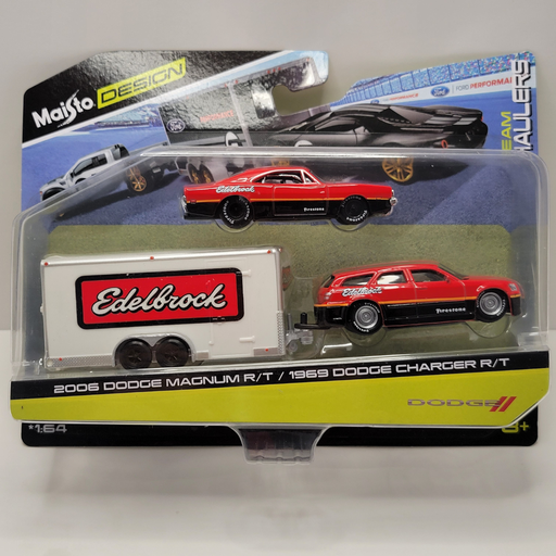 Maisto Design - Team Hauler - 2006 Dodge Magnum R/T & 1969 Dodge Charger R/T 1/64
