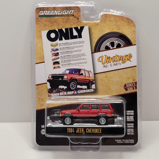 Greenlight - Vintage Ad Car Series 5 - 1984 Jeep Cherokee 1/64