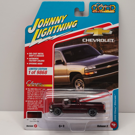Johnny Lightning Classic Gold - 2002 Chevy Silverado 1/64