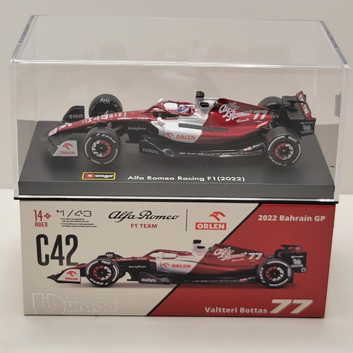 BBurago - Alfa Romeo F1 Team Orlen C42 #77 Valtteri Bottas 1/43