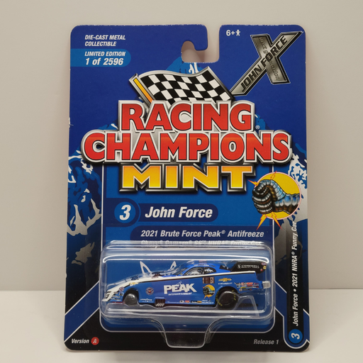 Racing Champions Mint - John Force 2021 Brute Force Peak Antifreeze Chevrolet Camaro SS Funny Car 1/64