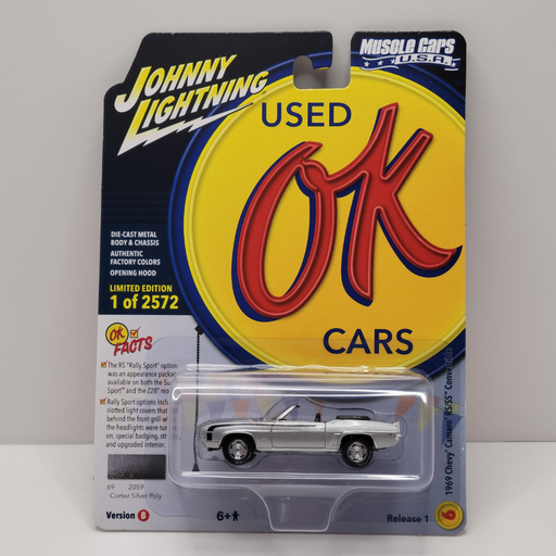 Johnny Lightning Muscle Cars - 1969 Chevy Camaro RS/SS Convertible 1/64