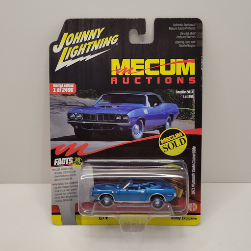 Johnny Lightning Mecum Auctions - 1971 Plymouth Cuda Convertible 1/64