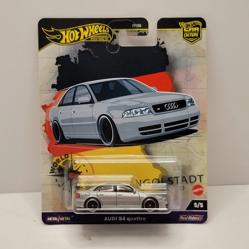Hot Wheels Premium - World Tour - Audi S4 Quattro