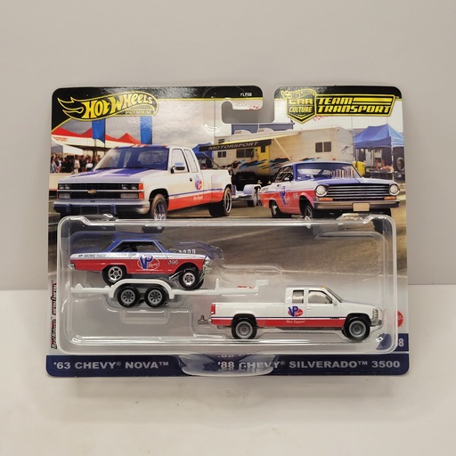 Hot Wheels Team Transport - '63 Chevy Nova / '88 Chevy Silverado 3500 #68