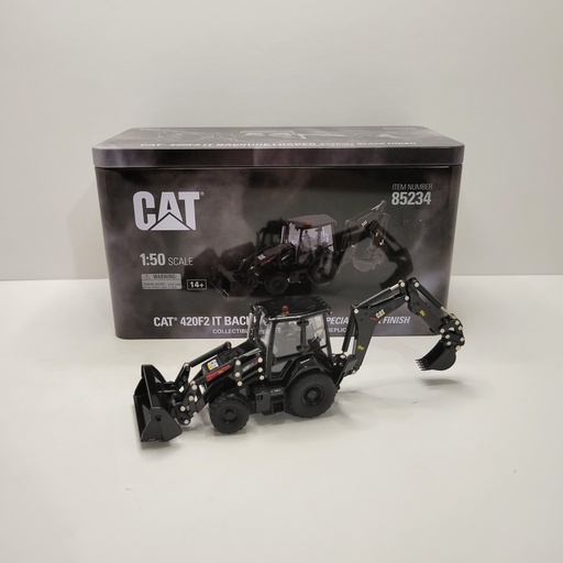 Diecast Masters - CAT - 420F2 IT Backhoe Loader Special Black Finish 1/50