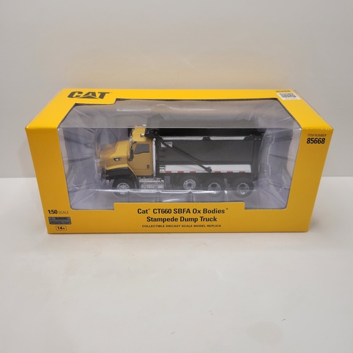 Diecast Masters - CAT - CT660 SBFA Ox Bodies Stampede Dump Truck 1/50