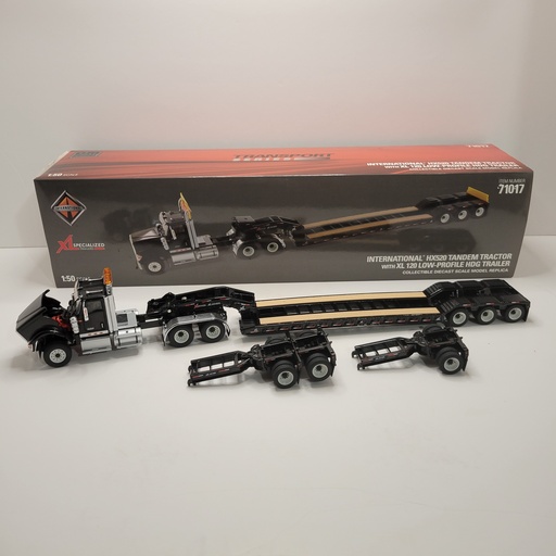 Diecast Masters - International HX520 Tandem Tractor with XL 120 Low-Profile HDG Trailer 1/50