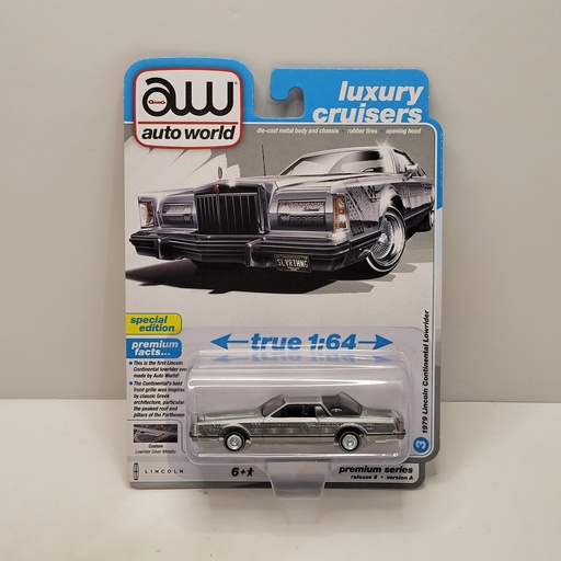 Auto World - 1979 Lincoln Continental Lowrider 1/64