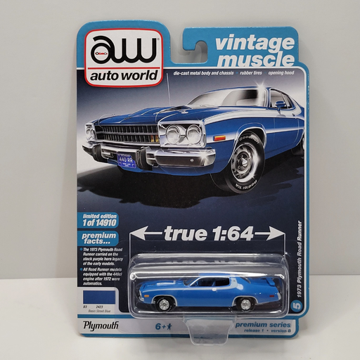 Auto World - 1973 Plymouth Road Runner 1/64