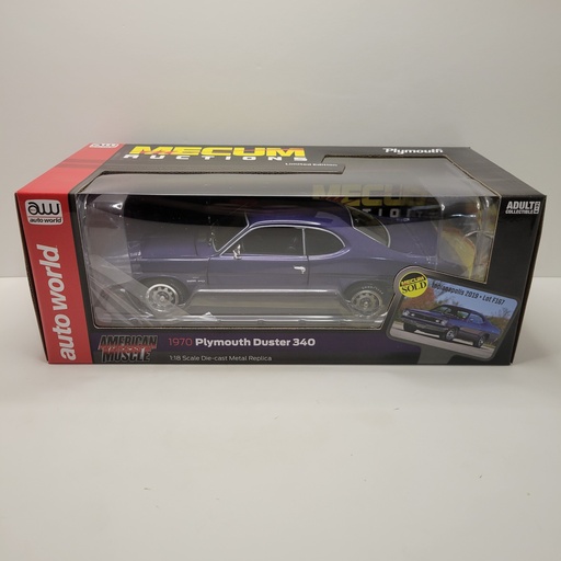 Auto World - 1970 Plymouth Duster 340 1/18