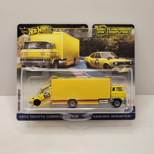 Hot Wheels Team Transport - 1972 Toyota Corolla Levin / Sakura Sprinter #75