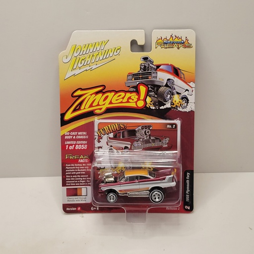 Johnny Lightning - Zingers - 1958 Plymouth Fury 1/64