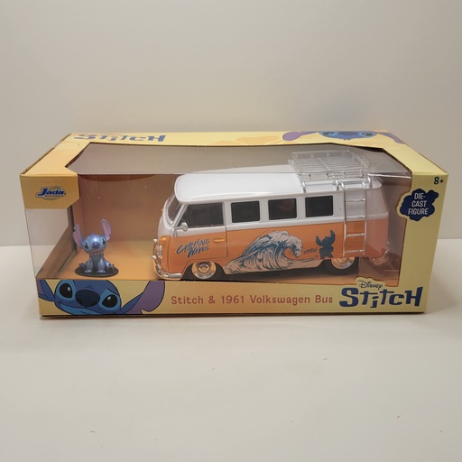 Jada Hollywood Rides - Stitch & 1961 Volkswagen Bus 1/24