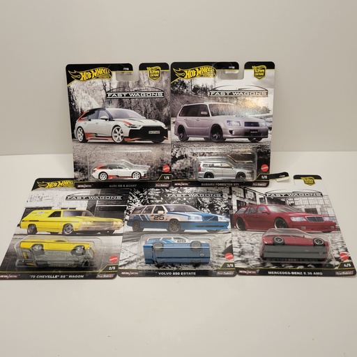 Hot Wheels Premium - Fast Wagons 2 - Set Complet
