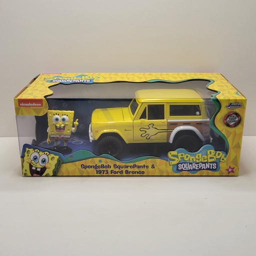 Jada Hollywood Rides - Spongebob Squarepants & 1973 Ford Bronco 1/24