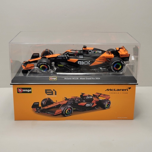 Bburago - McLaren MCL38 #81 Oscar Piastri 2024 Miami GP 1/24