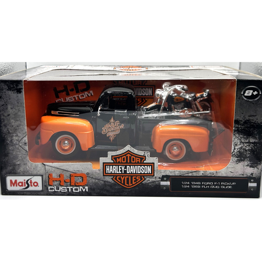 Maisto HD Custom Harley-Davidson - 1948 Ford F-1 Pickup / 1958 FLH Duo Glide 1/24