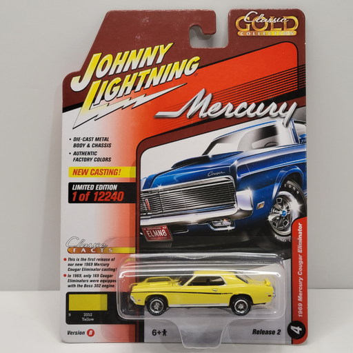 Johnny Lightning Classic Gold - 1969 Mercury Cougar Eliminator 1/64