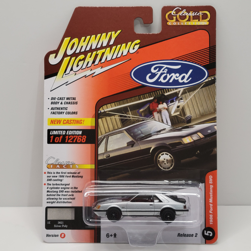 Johnny Lightning Classic Gold - 1986 Ford Mustang SVO 1/64