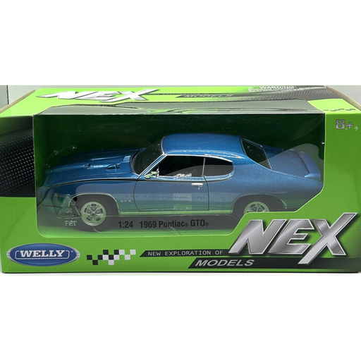 WELLY 1/24 1969 Pontiac GTO bleu