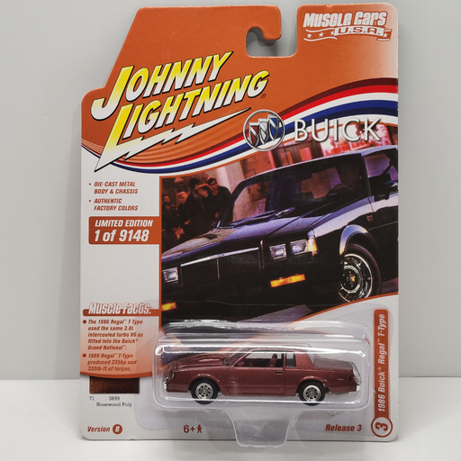 Johnny Lightning Muscle Cars - 1986 Buick Regal T-Type 1/64