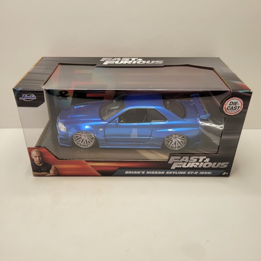 Jada Fast & Furious - Brian's Nissan Skyline GT-R (BNR34) 1/24